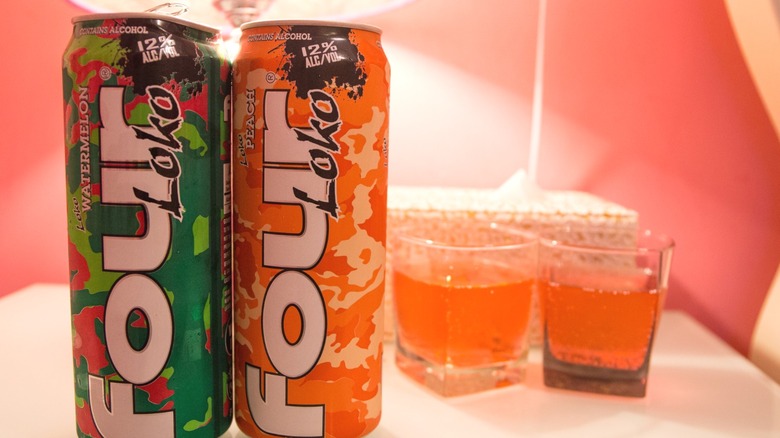 Two cans of Four Loko.