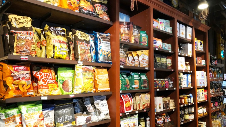 Merchandise in Cracker Barrel gift shop
