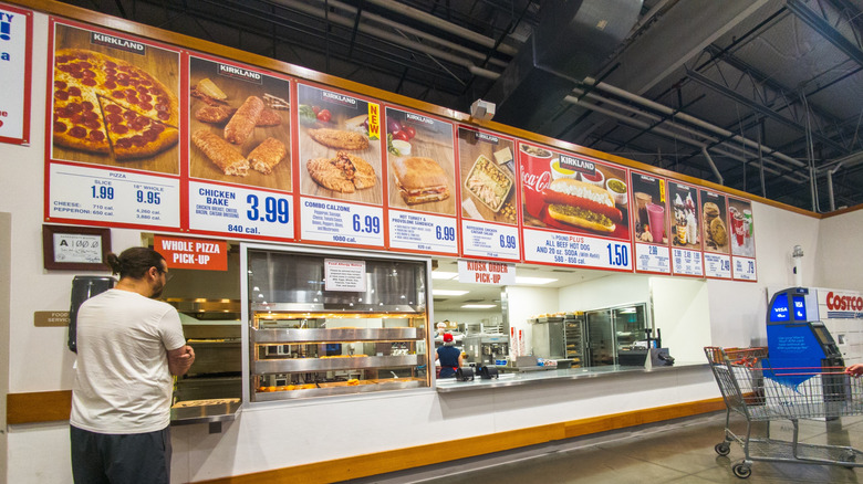 Costco food court sign