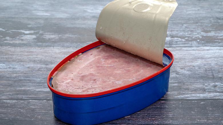 Open can of ham