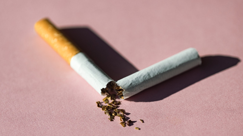 Broken cigarette