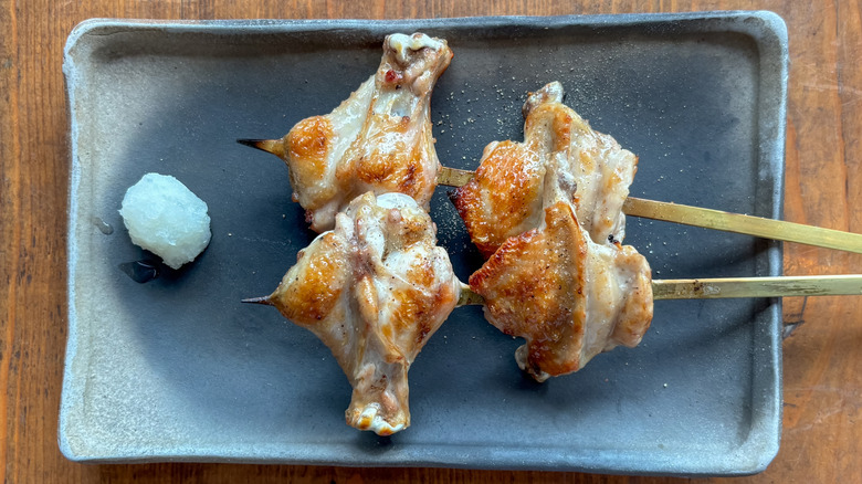 Japanese Jidori chicken skewers