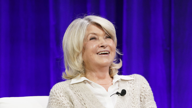 Martha Stewart, laughing