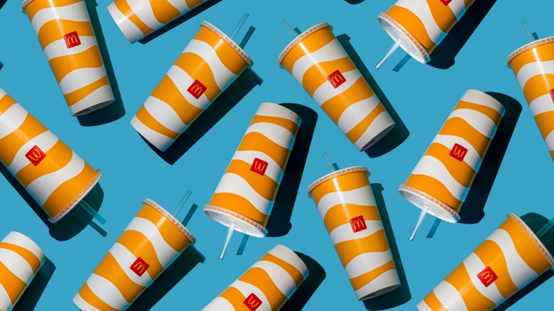 Cups of McDonald's soda