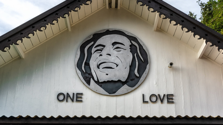 One Love Cafe Bob Marley sign