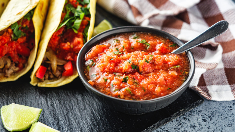 Salsa and tacos