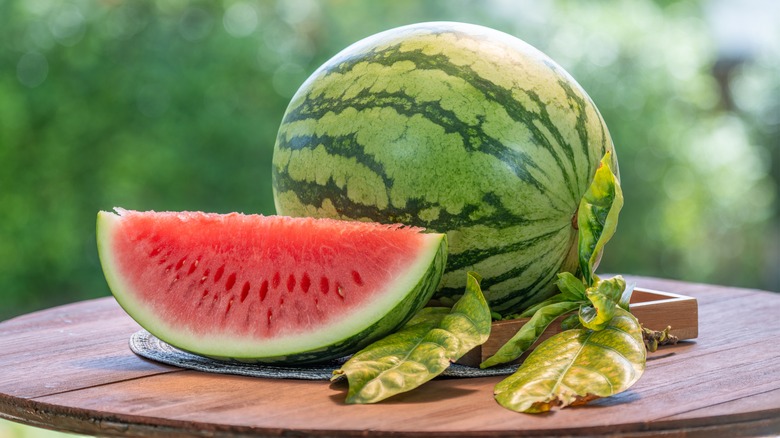 Fresh, giant seedless watermelon