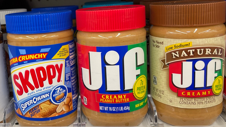 Jif and Skippy peanut butters