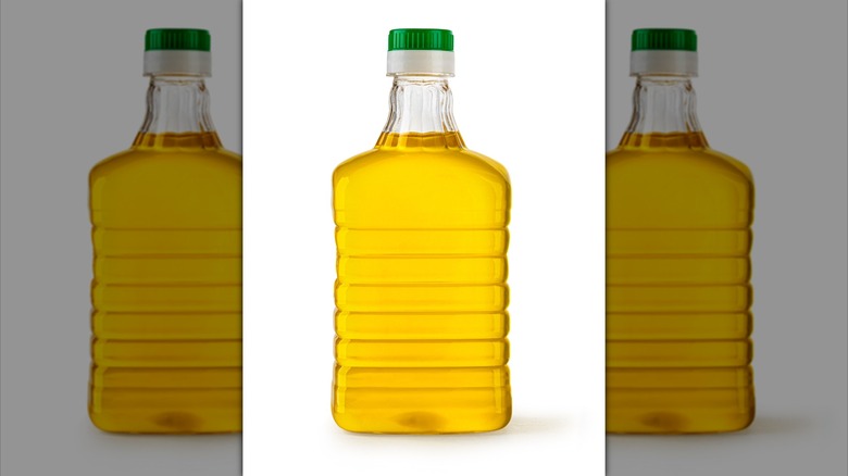 Bottle of vegetable oil