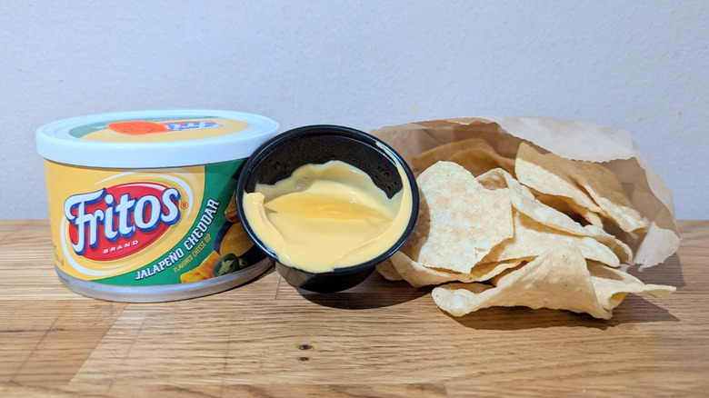 fritos jalapeno cheddar dip with taco bell nacho cheese