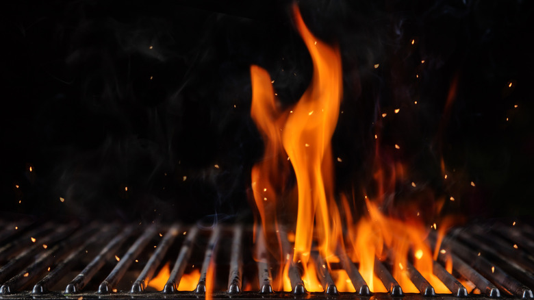 grill flames