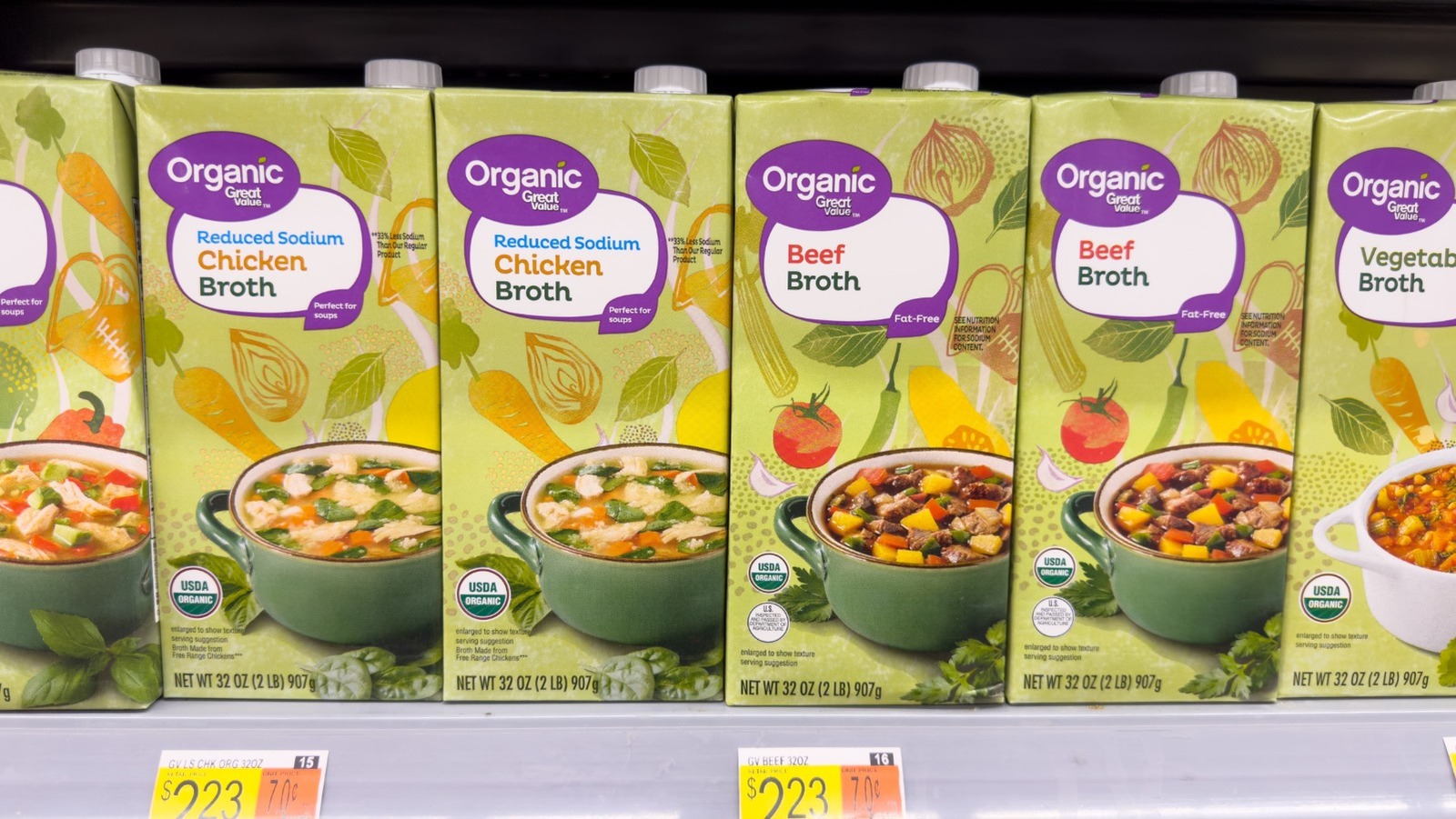 Why Walmart Has Recalled 2,000 Cases Of Great Value Chicken Broth