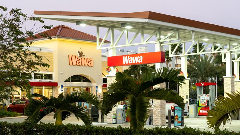 A Wawa market and gas station