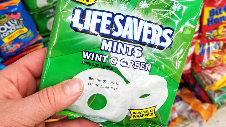 Bag of Life Savers candy
