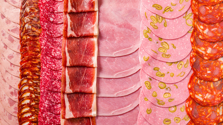 An array of lunch meats