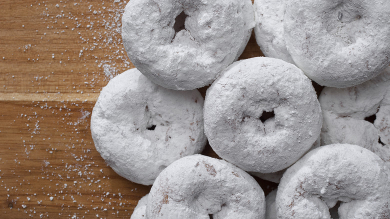 Powdered mini donuts