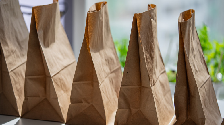Grocery bags for pickup order