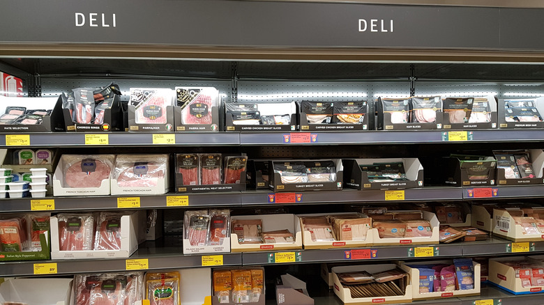 The deli section of an Aldi store.