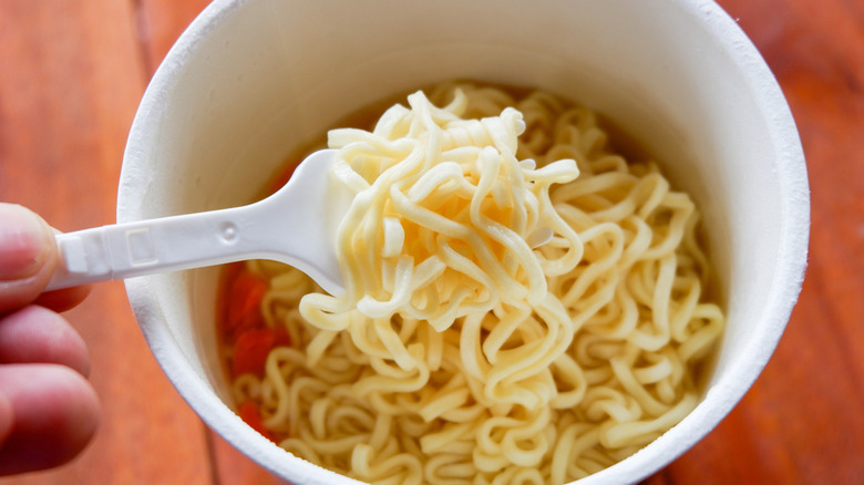 Instant ramen in cup