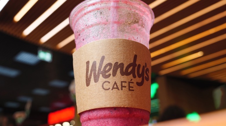 A berry drink from Wendy's.