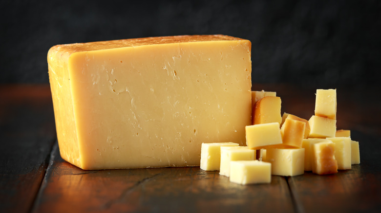 Cheese on table