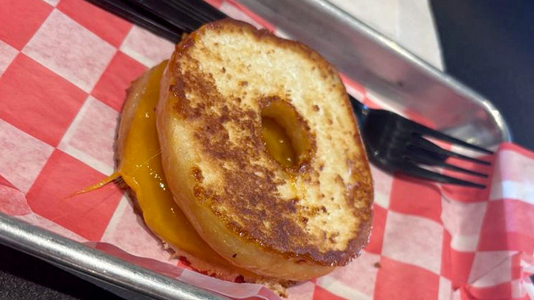 a Grilled Chee Donut from Tom & Chee