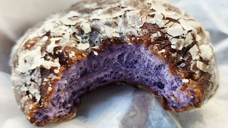 A Poi Glazed donut from Kamehameha Bakery