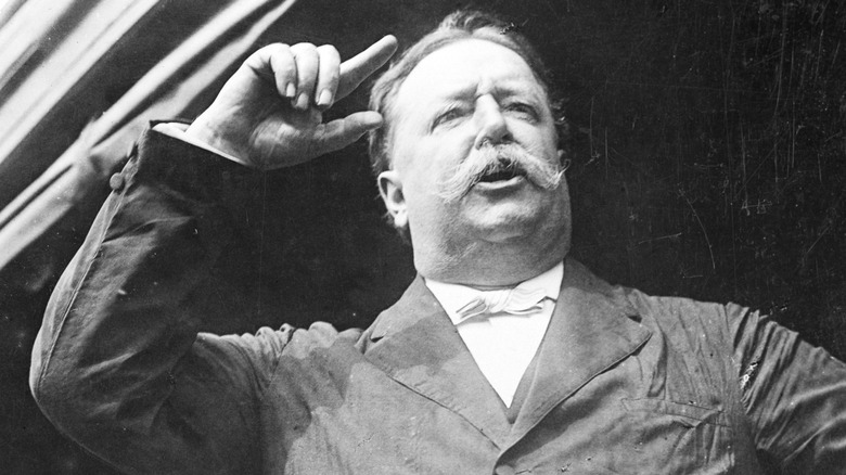 William Howard Taft giving a speech.