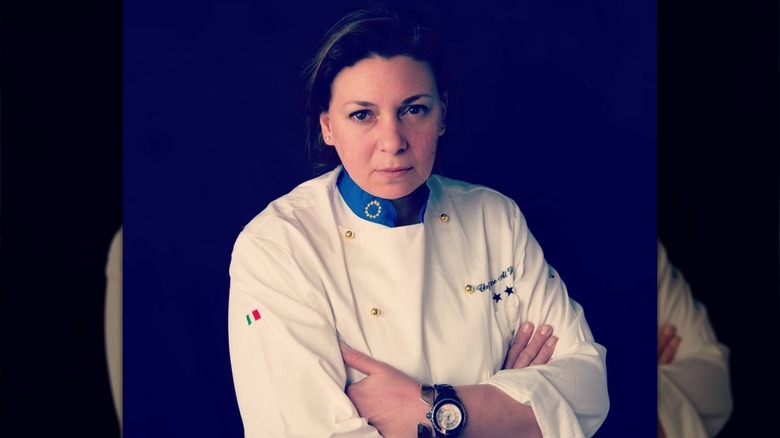 "Chopped" contestant Yoanne Magris posing with arms crossed