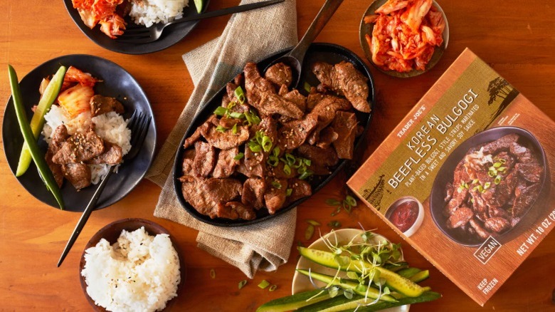 Trader Joe's Beef Bulgogi on table