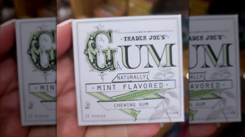 Close up of Trader Joe's Mint Gum