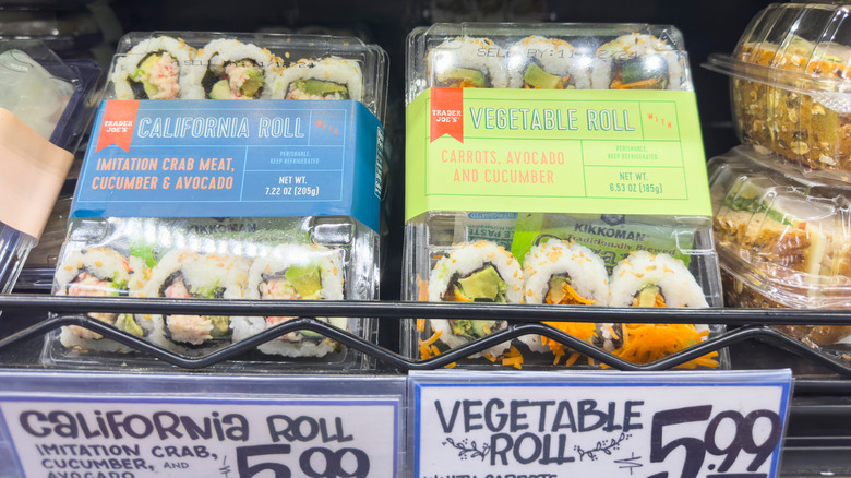 Trader Joe's Sushi in case