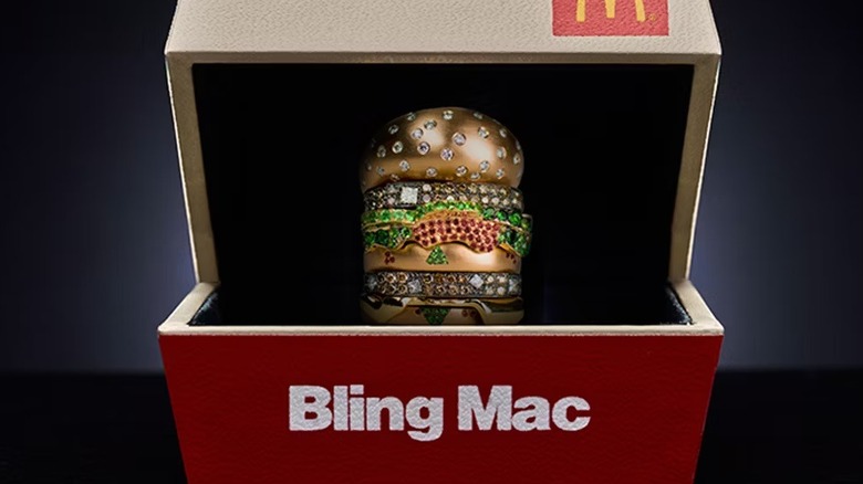Bling Mac ring in its display box