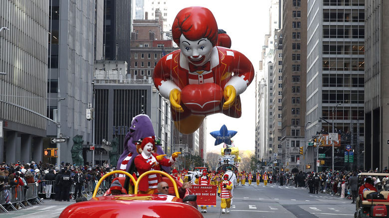 McDonald's float at the Macy's Thanksgiving Parade