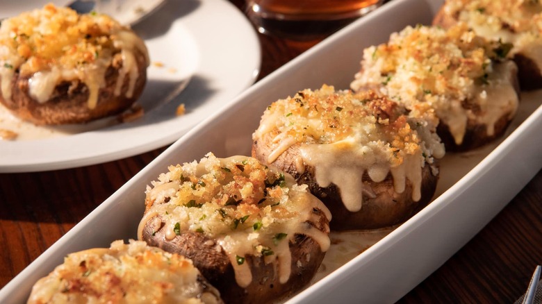 LongHorn Steakhouse's parmesan-crusted mushrooms