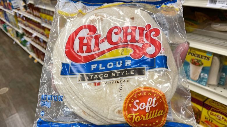 Chi-Chi's tortillas in a grocery store
