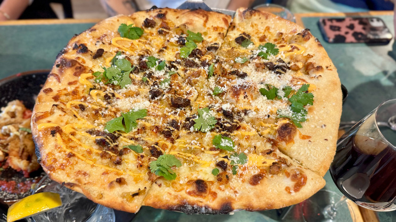 Kangaroo pizza from Iron & Grape