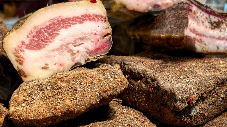 pile of guanciale