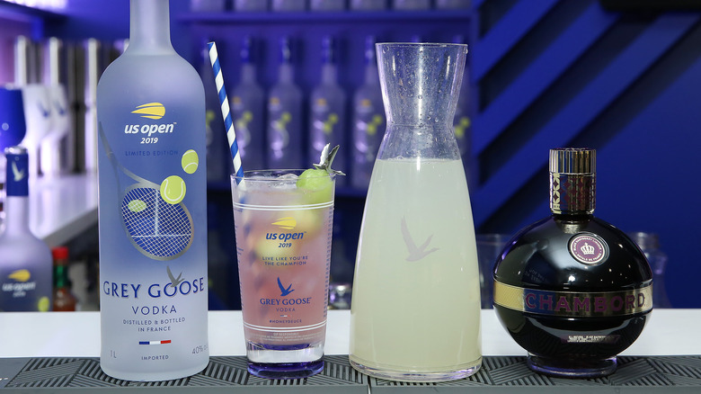 Honey Deuce cocktail and ingredients