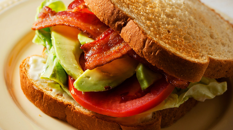 BLAT sandwich on toast