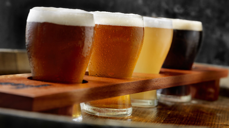 Craft beer sampler