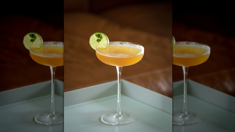 Cocktail in a coupe glass