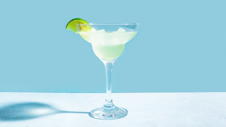 A margarita in a margarita glass